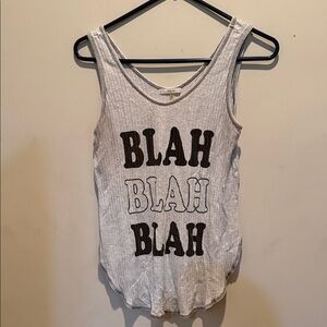 Soprano Light Gray Ribbed Top